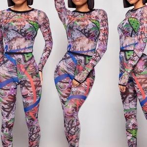 Jabrea Savanna Mesh Graffiti Set